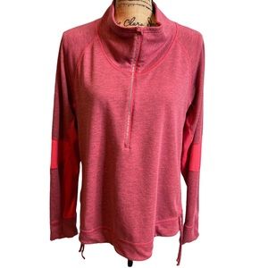 Lucy Pink Activewear Popover Top Shirt sz XL